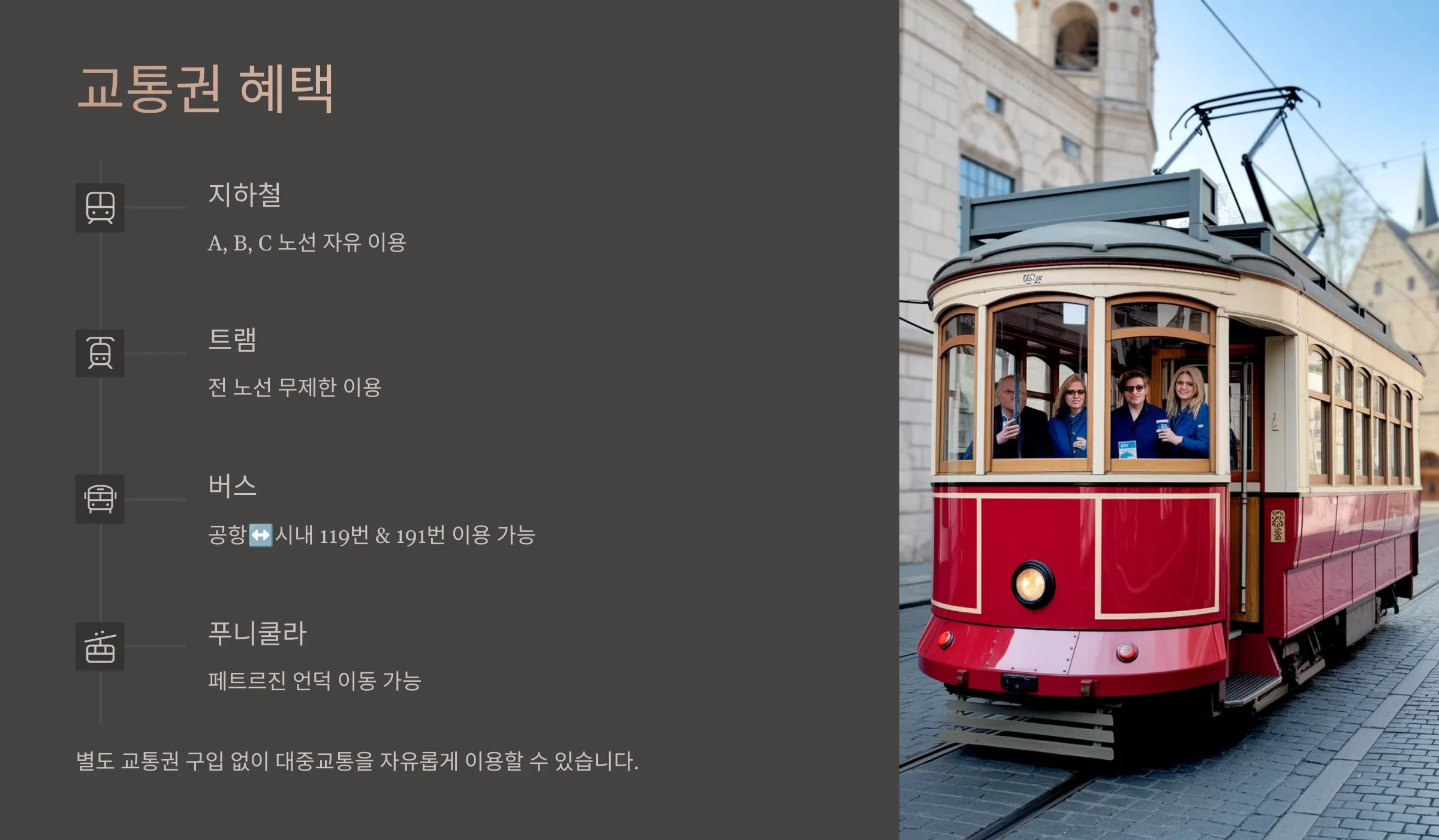 프라하 대중교통 무제한 이용