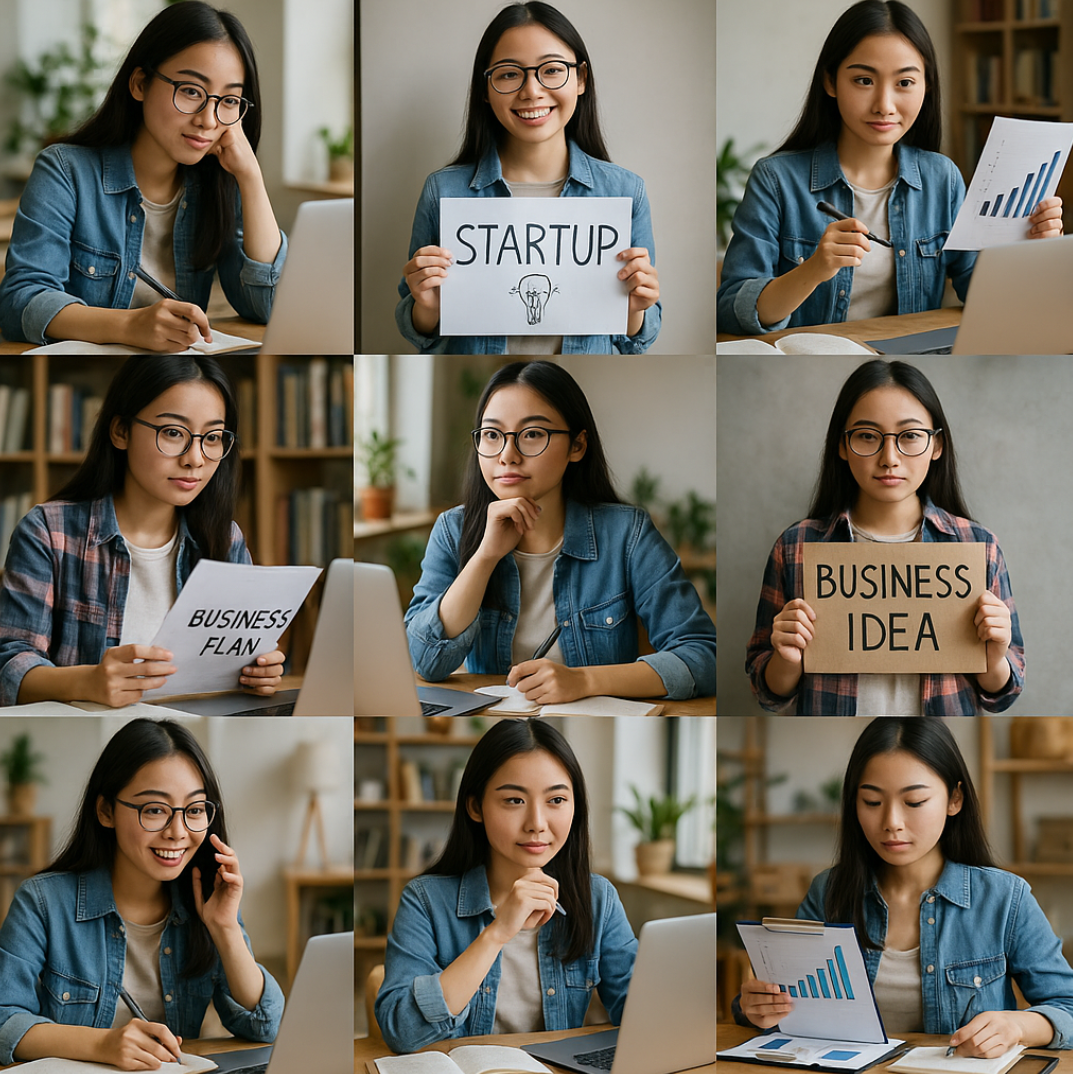 창업 준비하는 대학생 이미지 입니다.