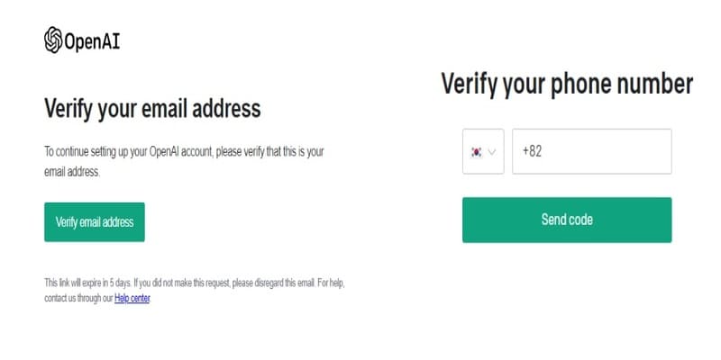 Chat GPT 전화번호 등록하여 회원가입