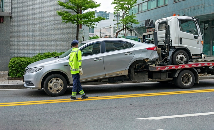 불법주정차 스티커