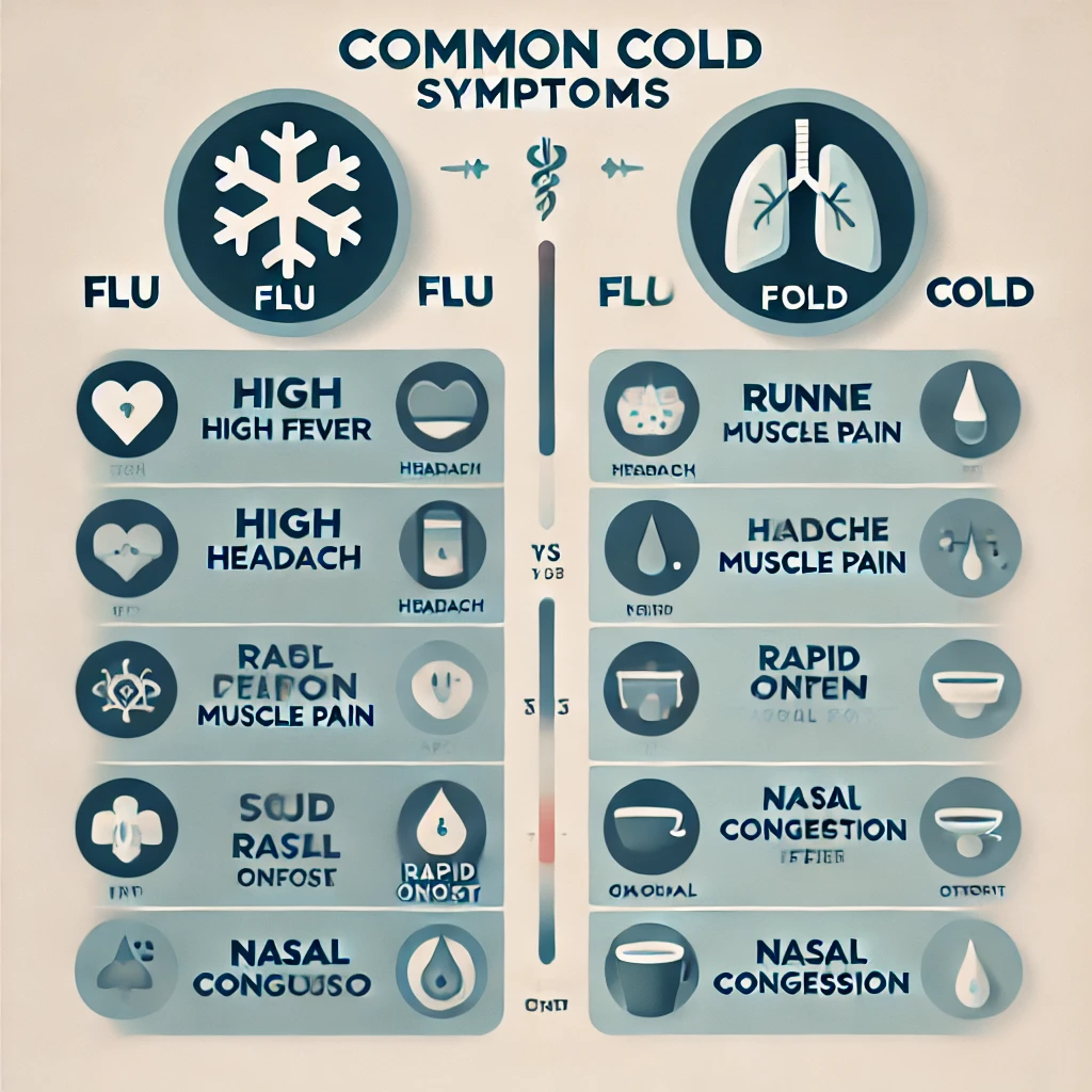 독감 증상과 초기 징후: 감기와 주요 차이점은?