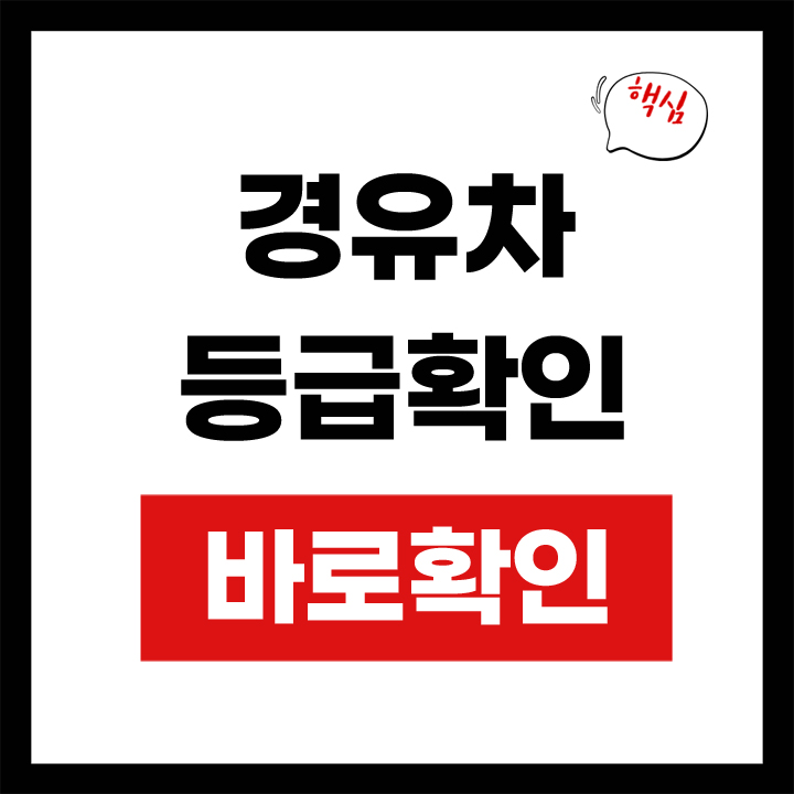 경유차 등급확인 안내 표지