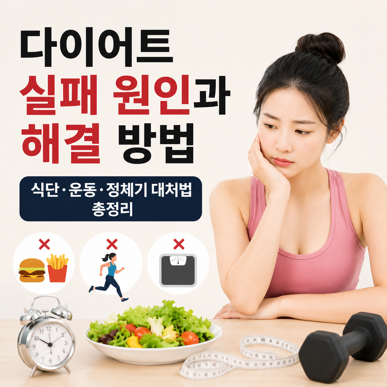 다이어트 실패 원인과 해결 방법