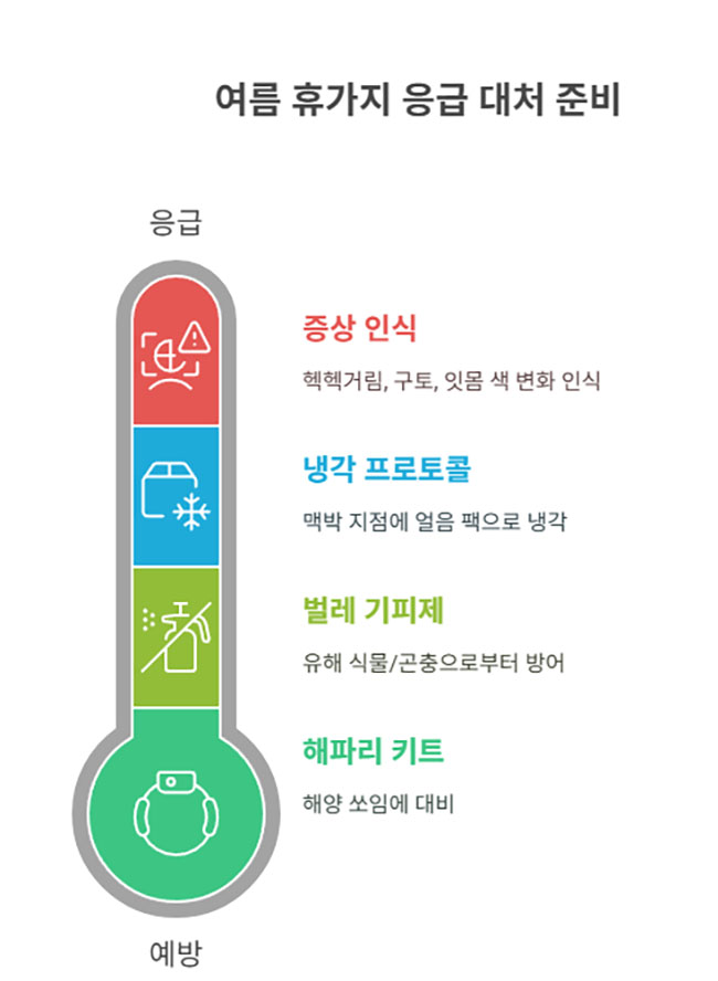 휴가지 응급 대처