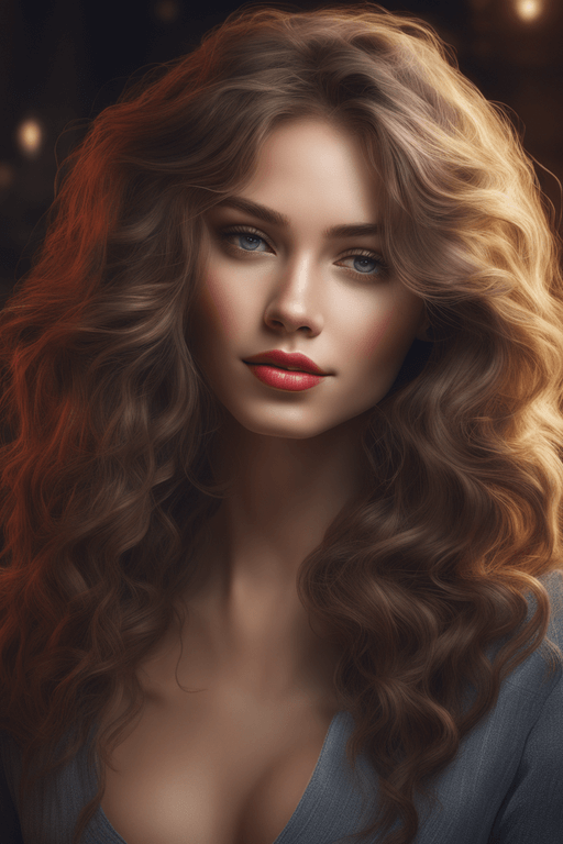 Playground AI로 생성한 그림(1) - 사랑스러운 미인