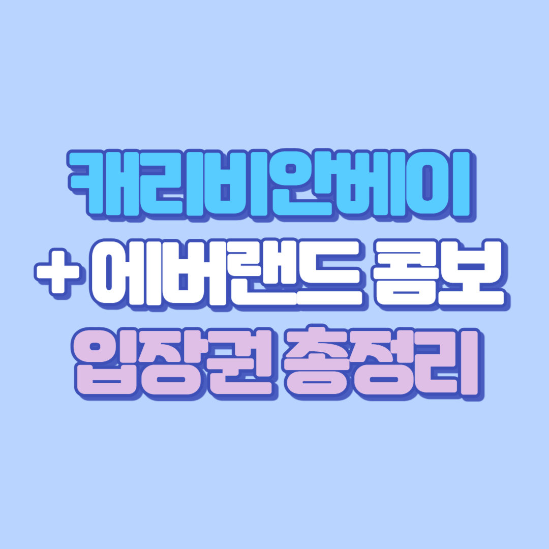 “2025 여름 HOT! 캐리비안베이 + 에버랜드 콤보티켓 총정리 ❘ 오후입장부터 할인꿀팁까지!”