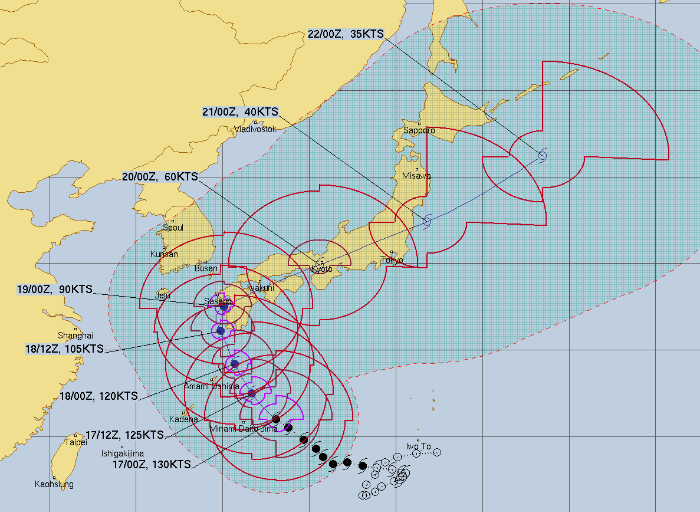 JTWC-14호-태풍-난마돌-예측경로-이동경로-2022년-9월17일-오전