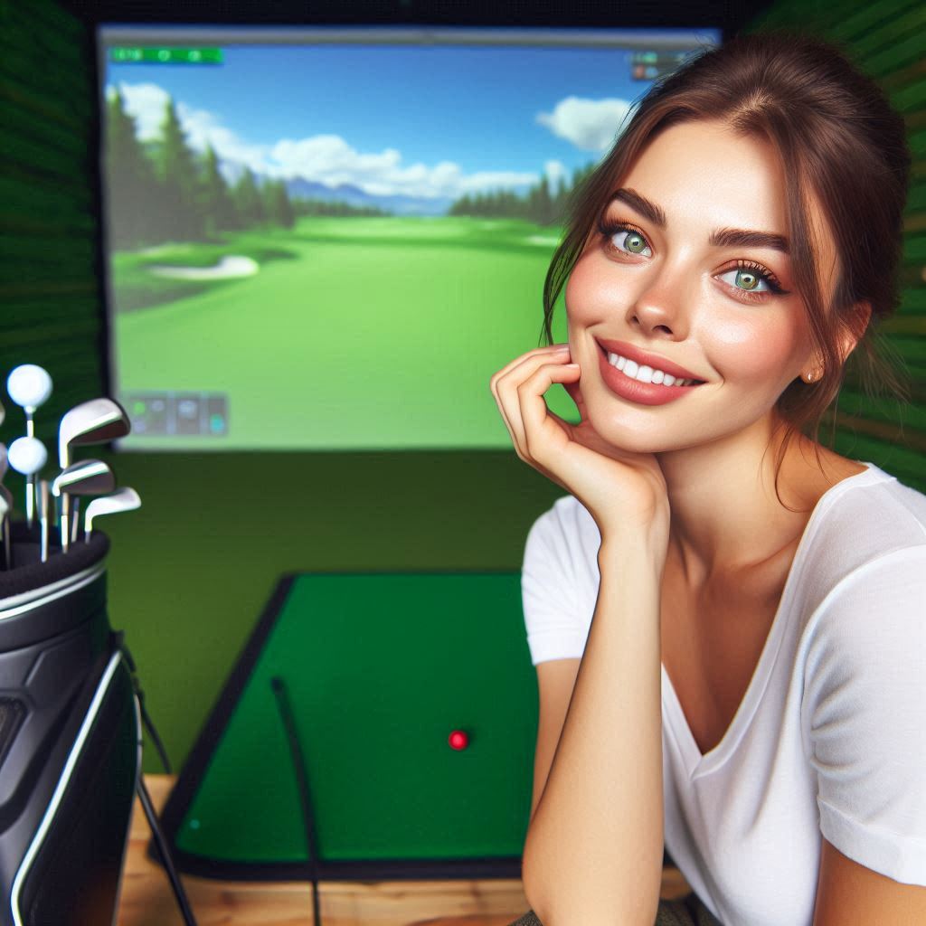 스크린골프장 배경