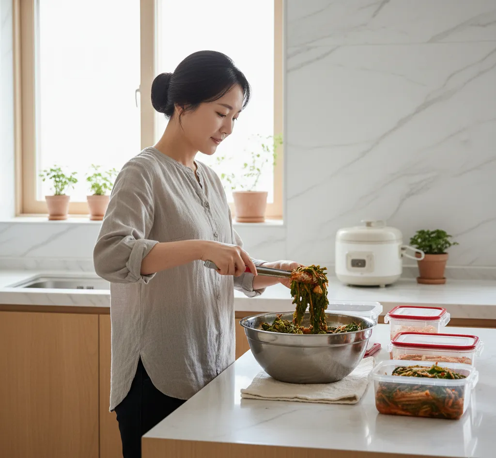 갓김치 맛있게 담그는 비결 정보 이미지