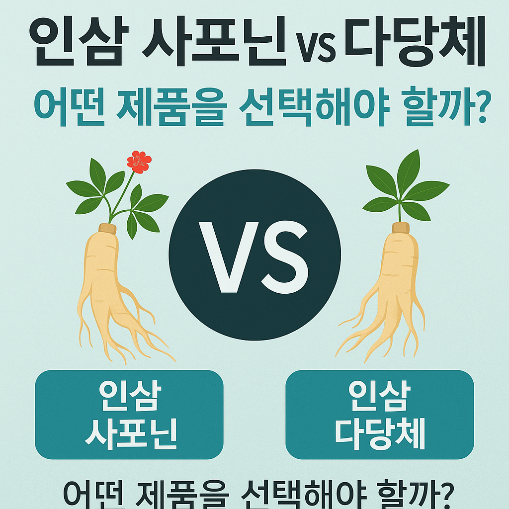 인삼 사포닌 VS 다당체