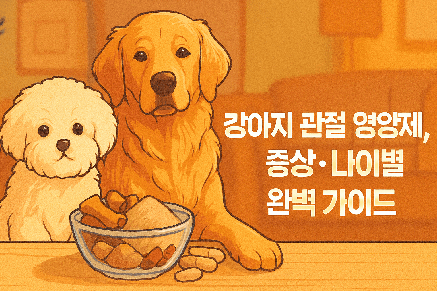 강아지 관절 영양제, 증상 나이별 완벽 가이드