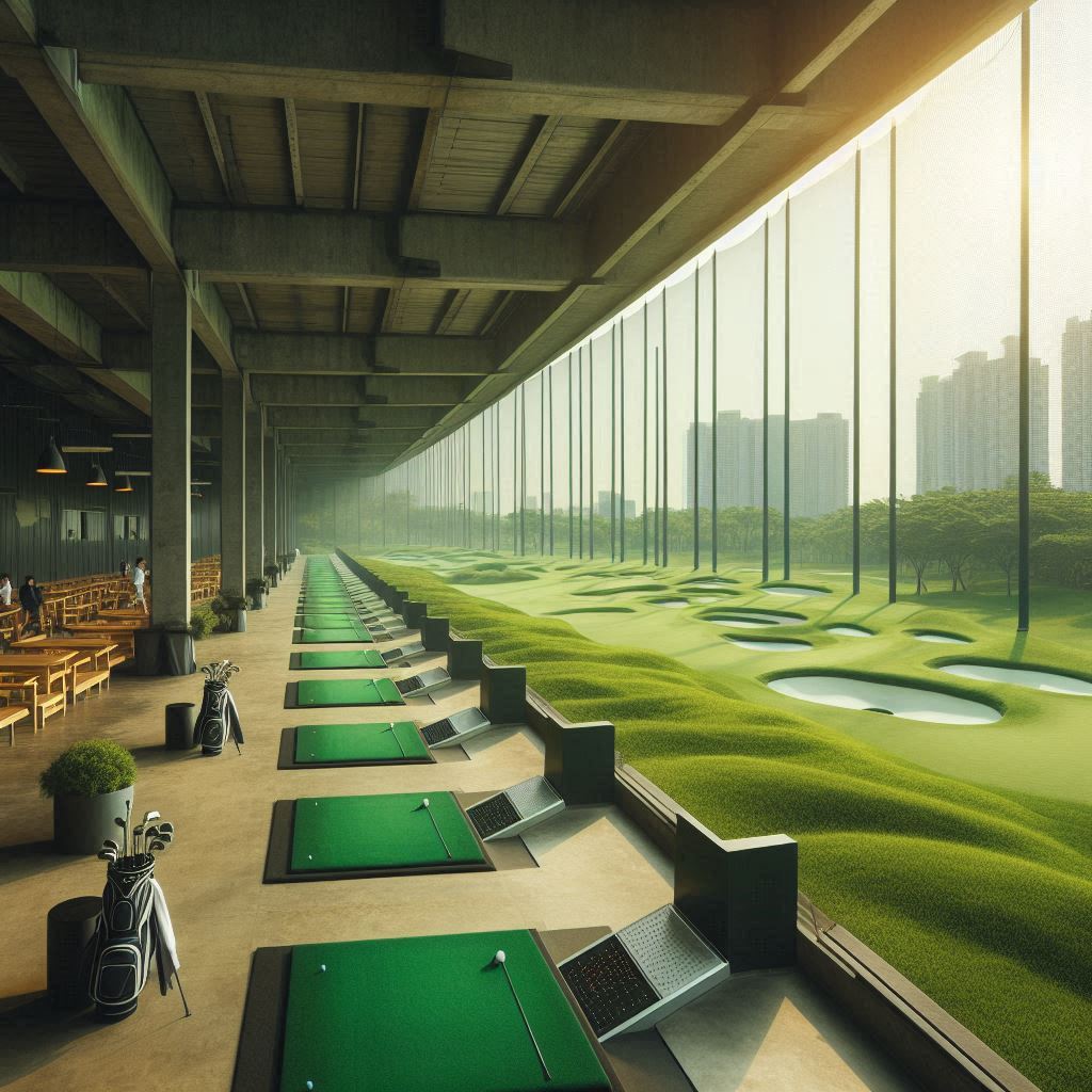 실외골프연습장 배경