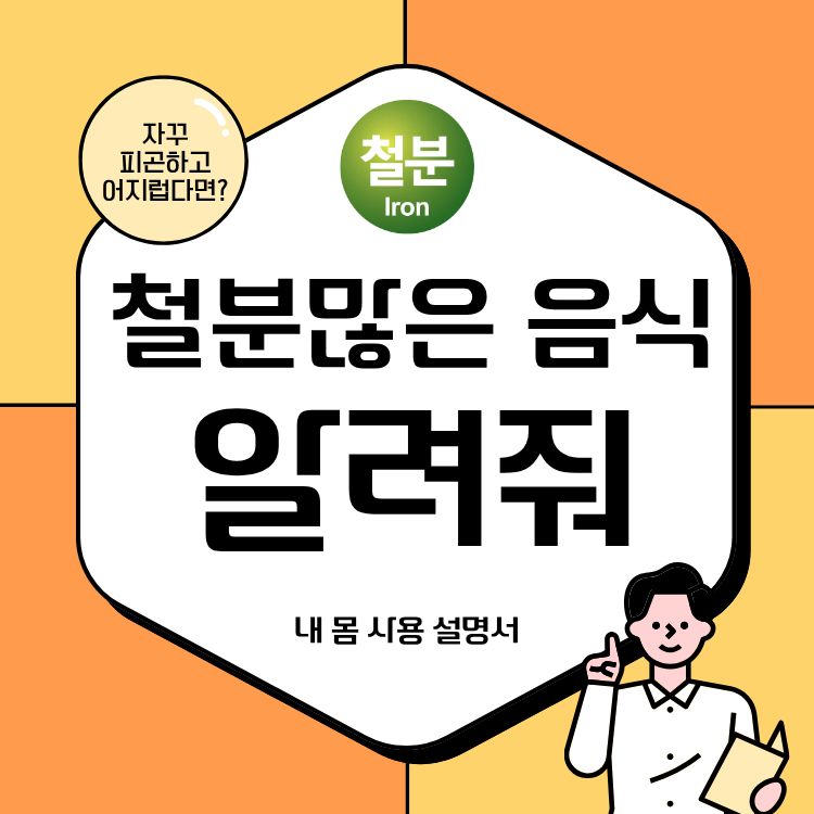 철분 많은 음식