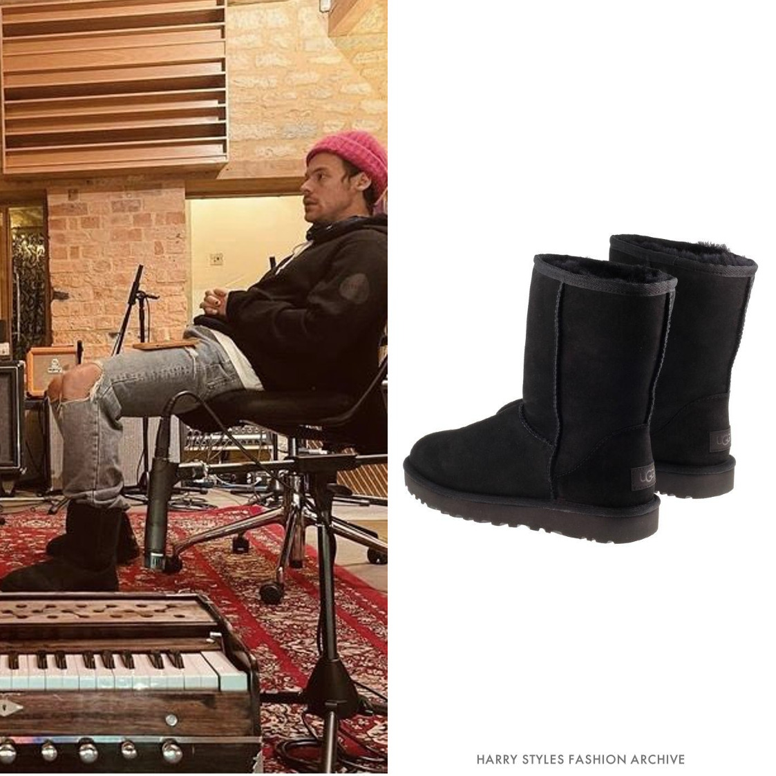 해리 스타일스 어그 부츠