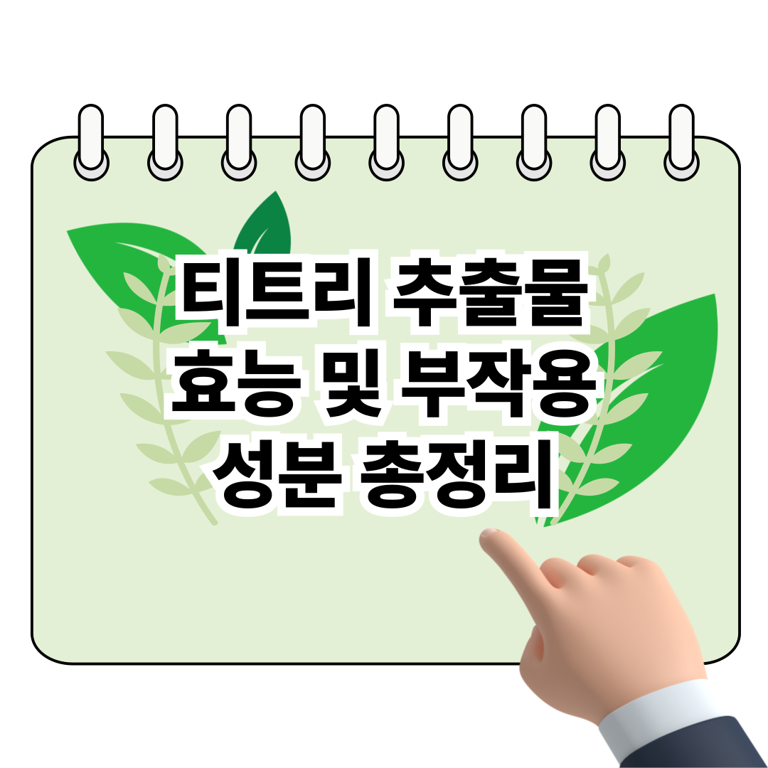 티트리 효능과 부작용, 사용법과 성분 총정리 포스터
