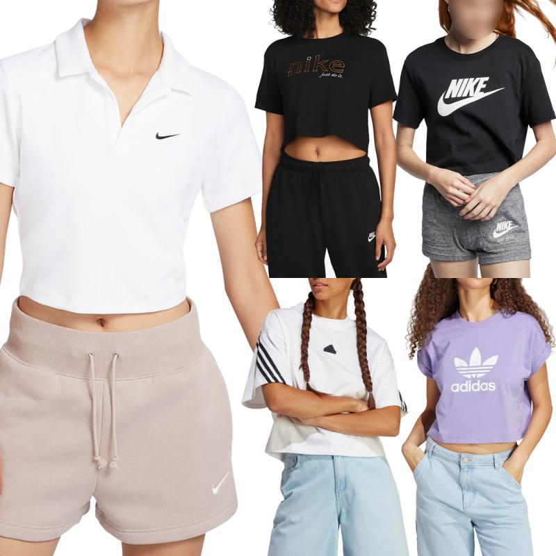 나이키 여자 크롭티 배꼽티 스우시 크롭탑 퓨추라 반팔 긴팔