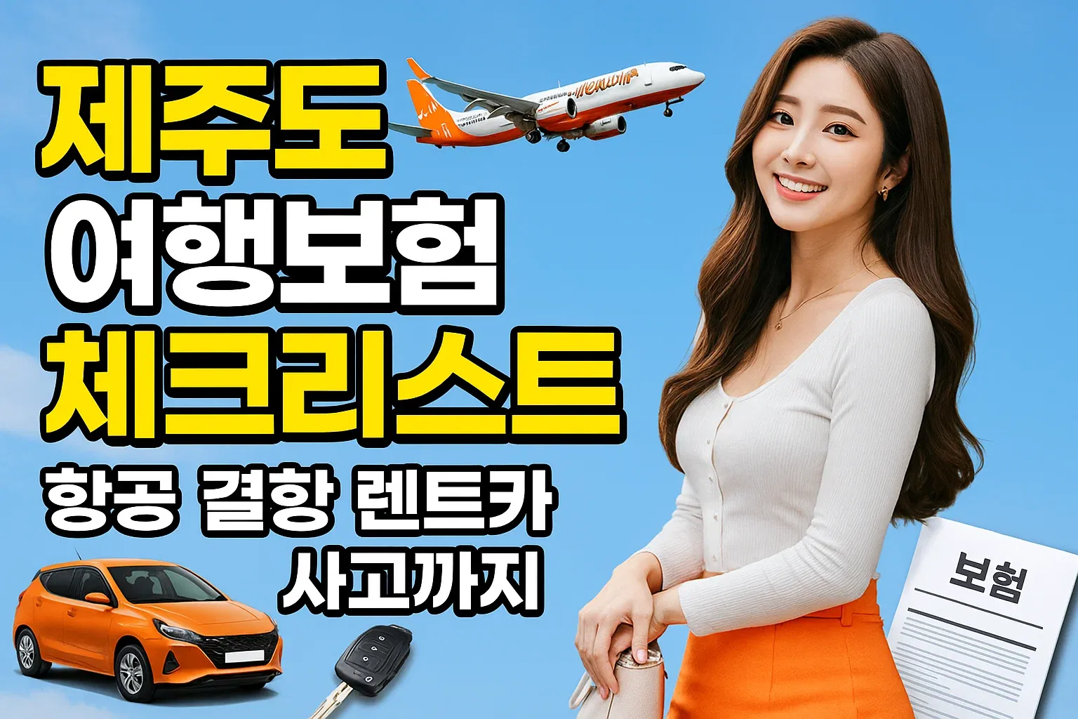 제주도 여행보험 체크리스트 항공 결항 렌트카 사고까지_썸네일