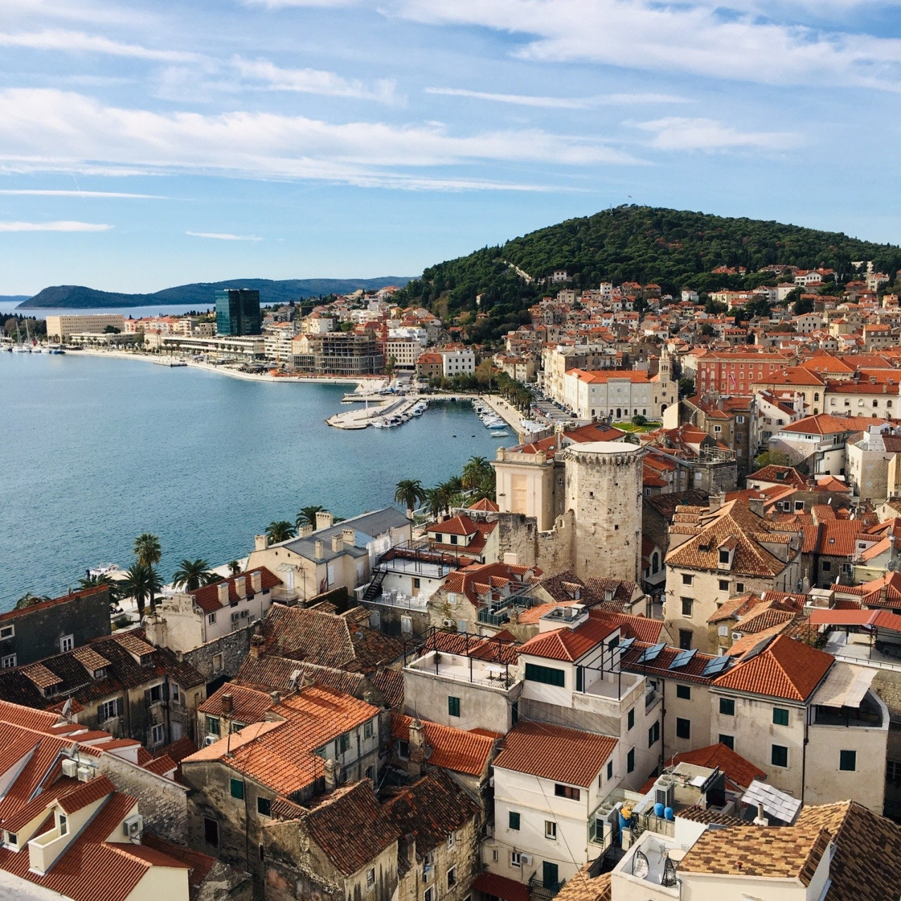 크로아티아 스플리트 관광지의 모습