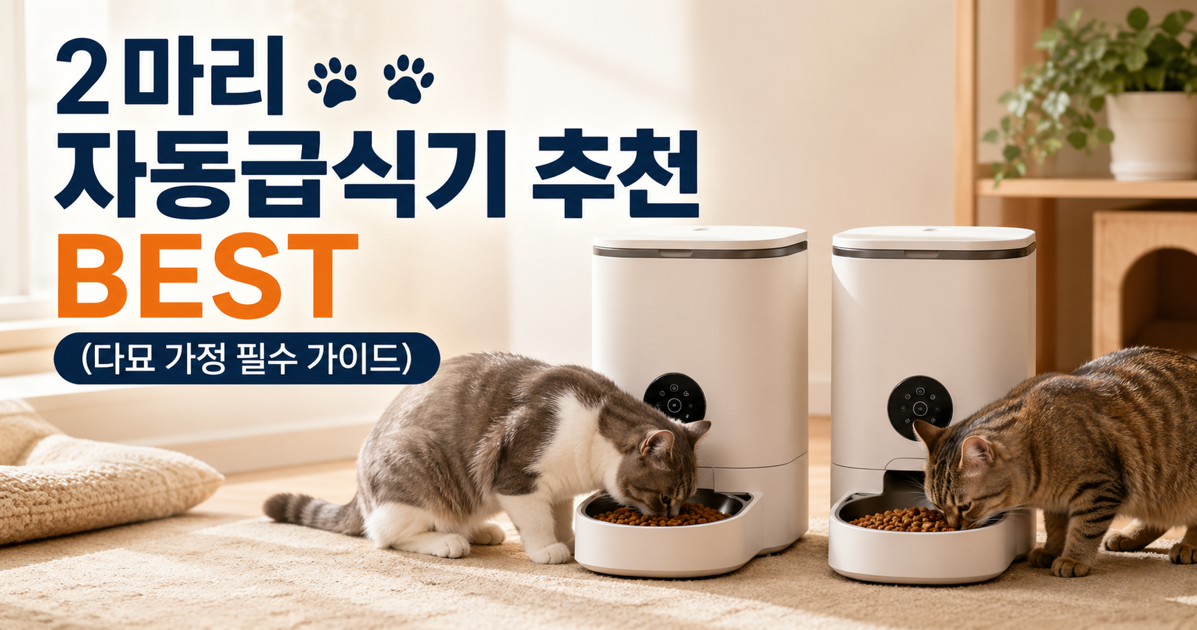 2마리 자동급식기