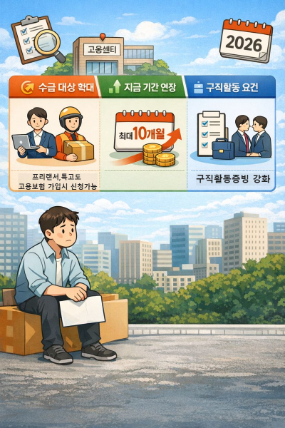 2026년 실업급여 어떻게 바뀌었나? 꼭 알아야 할 핵심 정보