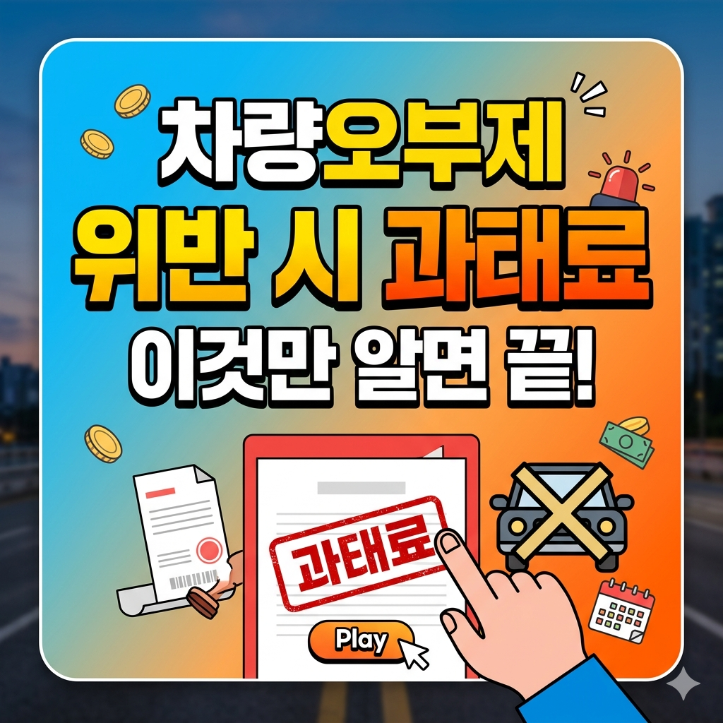 차량오부제 위반 시 과태료 확인하러 가기