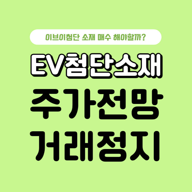 이브이첨단소재-주가