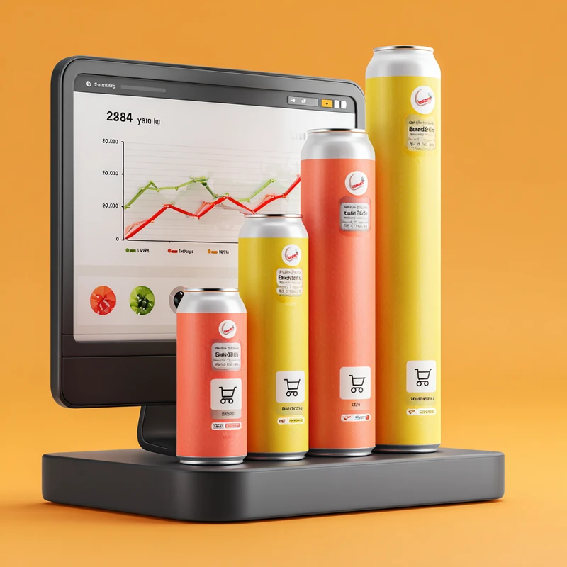 2025년 콜라 브랜드별 연도별 매출 성장률과 신제품 혁신 트렌드를 보여주며 판매 데이터와 시장 변화, 브랜드 혁신의 상호작용을 명확하게 전달