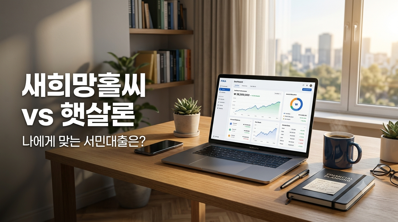 alt="새희망홀씨 vs 햇살론 나에게 맞는 서민대출 이미지 "