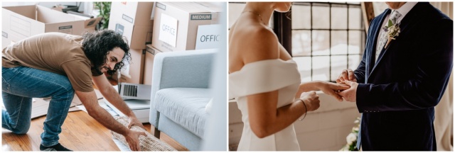 이사와 결혼하는 사진