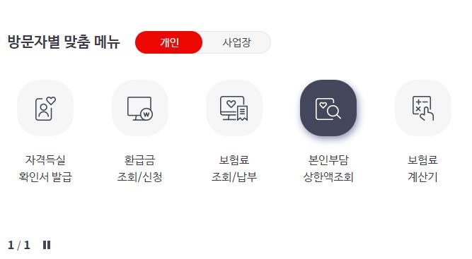 본인부담상한제-환급금-지원금-상한액-조회
