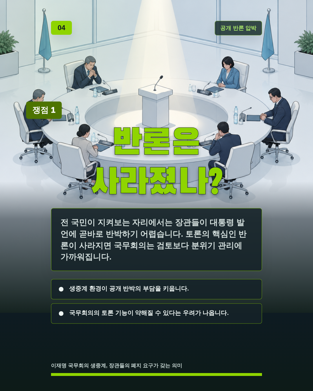반론은 사라졌나?