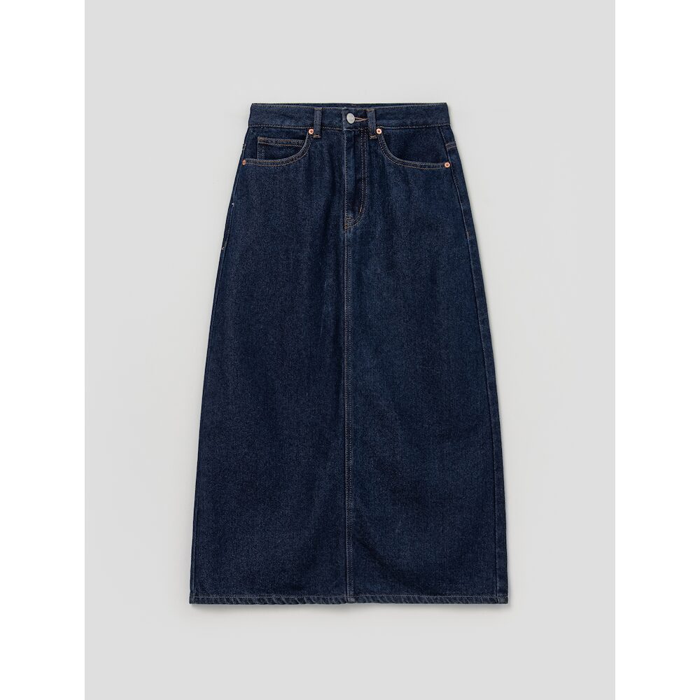 에잇세컨즈 여성 데님 롱 스커트 162227gpdr