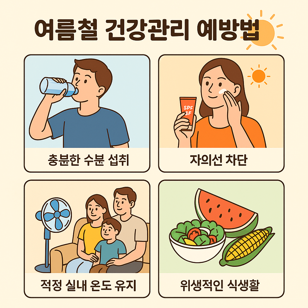 여름철 건강관리 예방법
