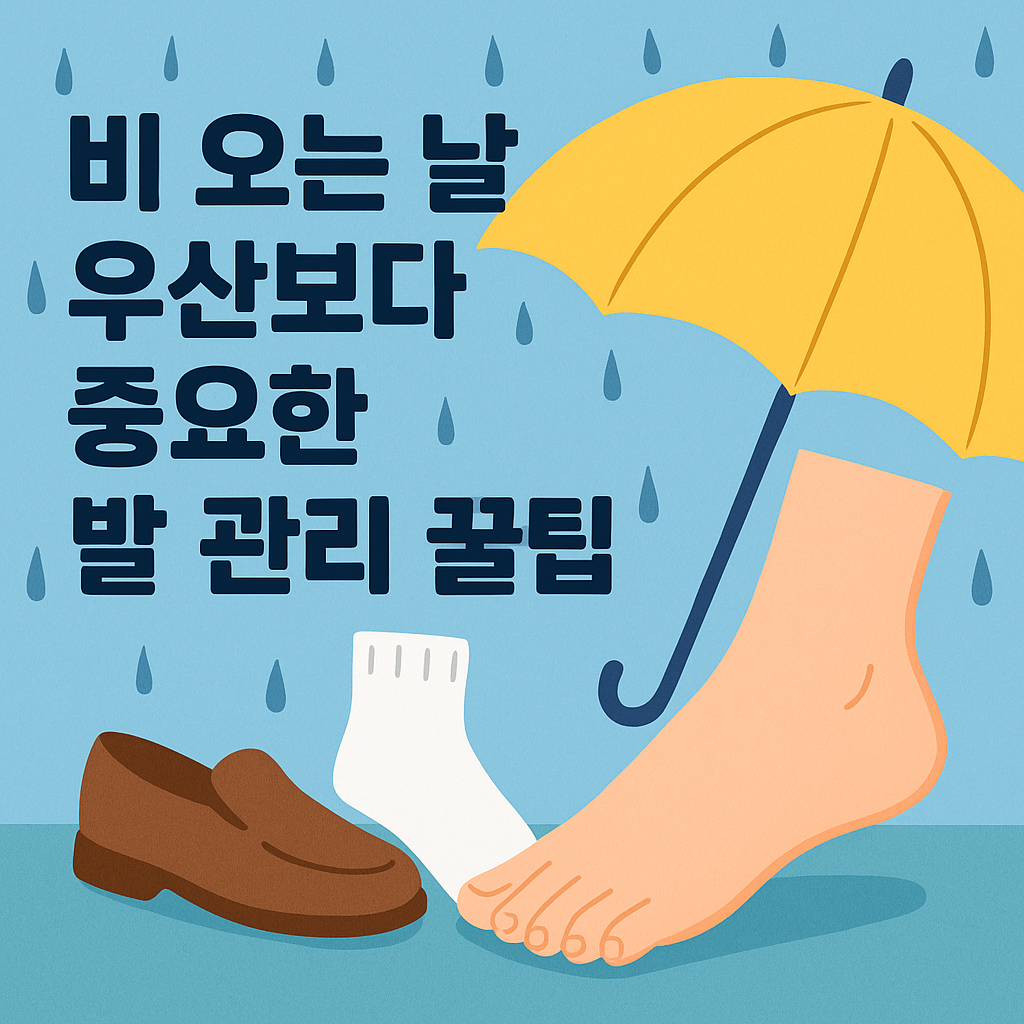 비 오는 날 우산보다 중요한 발 관리 꿀팁