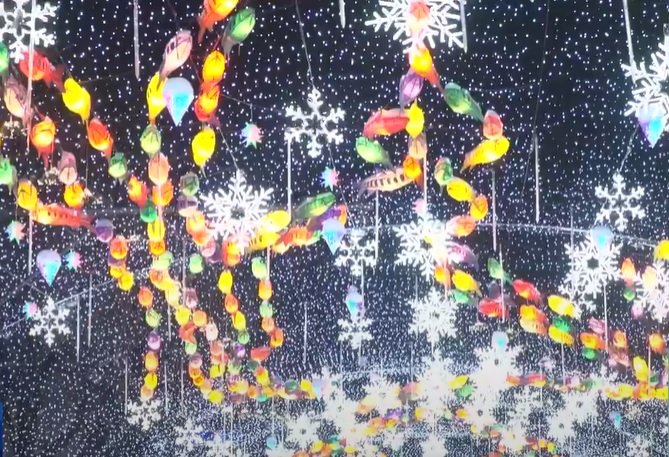 화천 산천어축제 선등거리 점등식