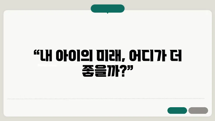 5살 어린이집 vs 유치원: 맞벌이 엄마의 고민 정리
