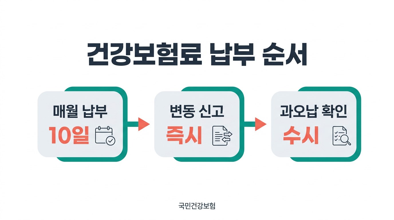 건강보험료 납부 순서