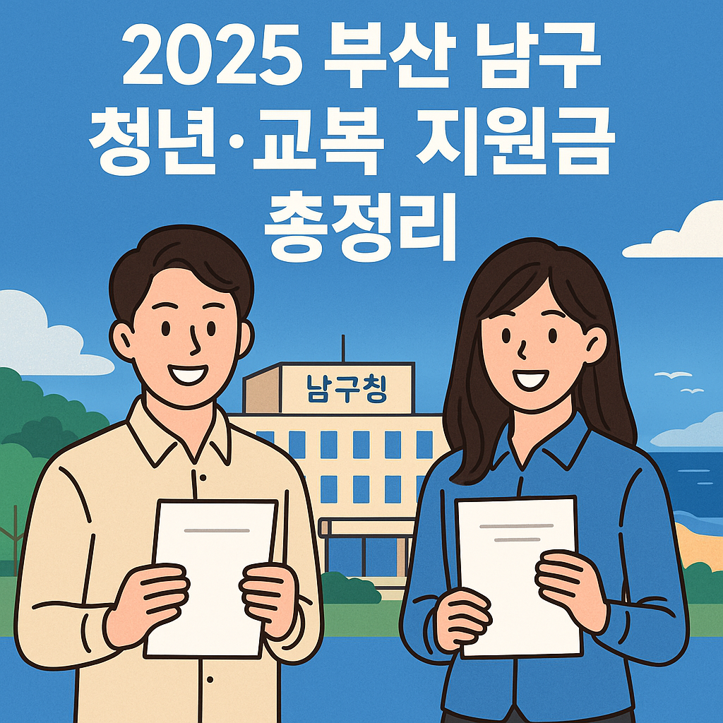 2025년 부산광역시 남구 청년 및 주민 지원금 총정리