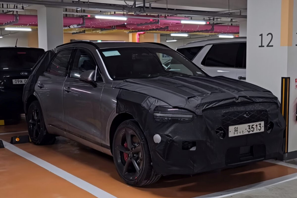 제네시스 GV70 페이스리프트 테스트카 스파이샷
