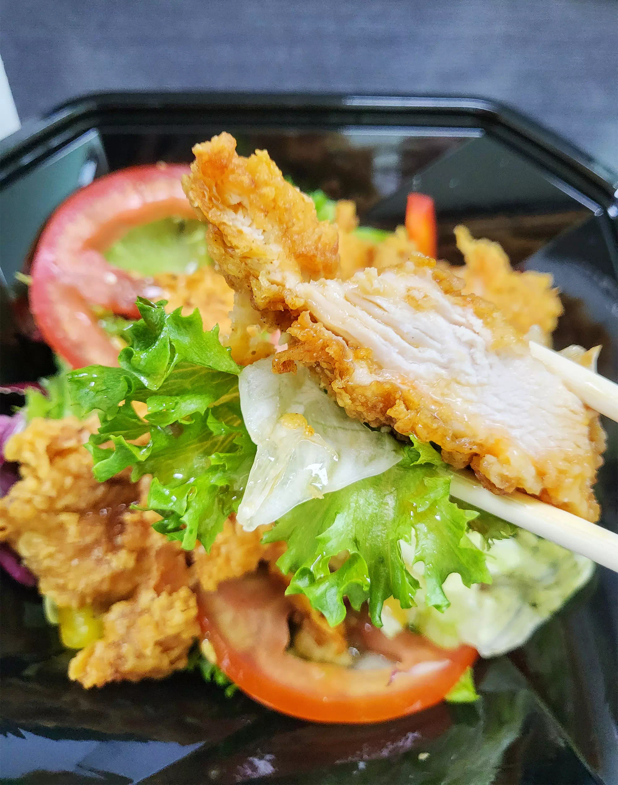 야채와 치킨