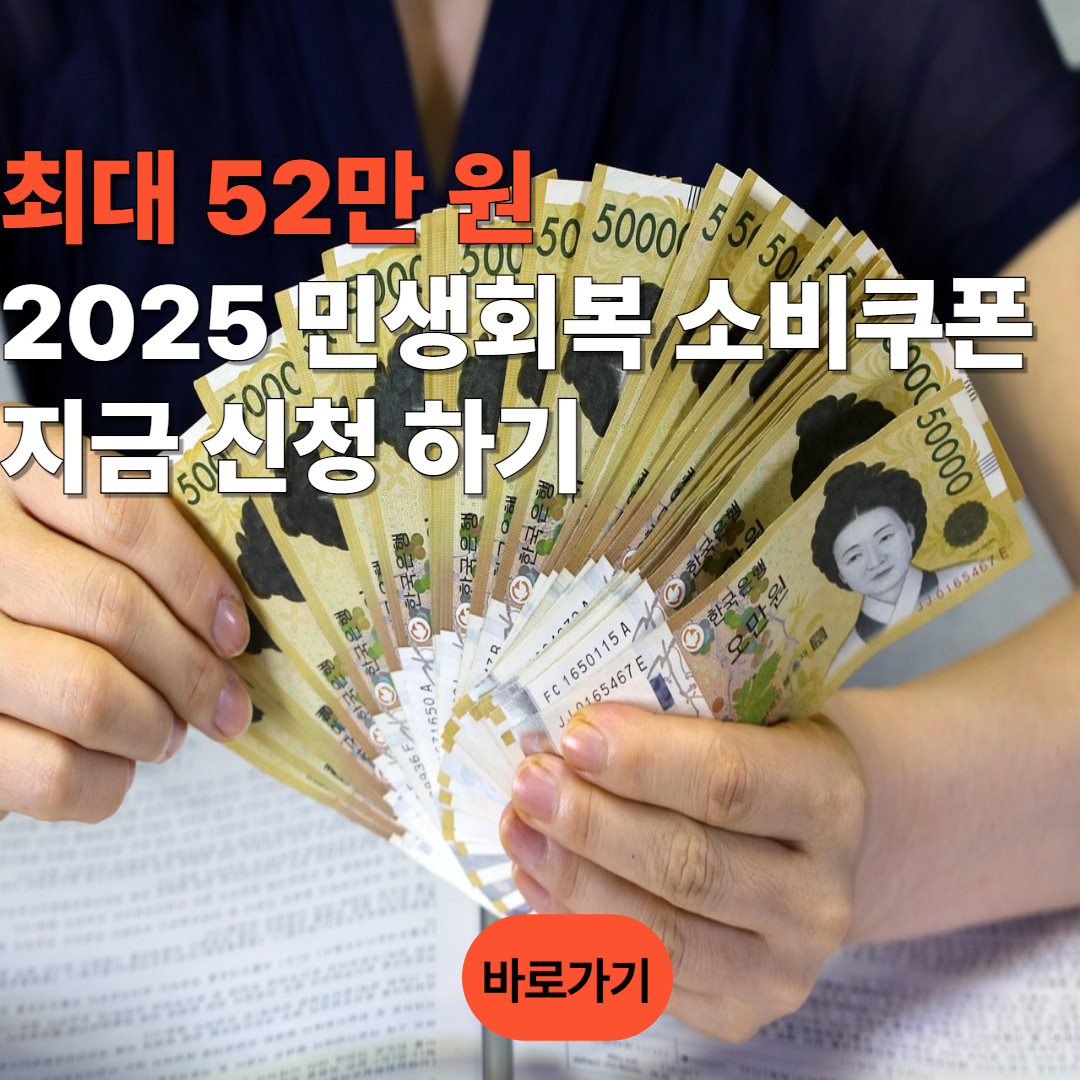 2025 민생회복 소비쿠폰 신청하러 가기