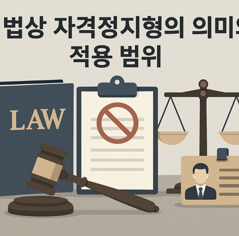 자격정지형의 법적 의미, 적용 대상, 실제 사례