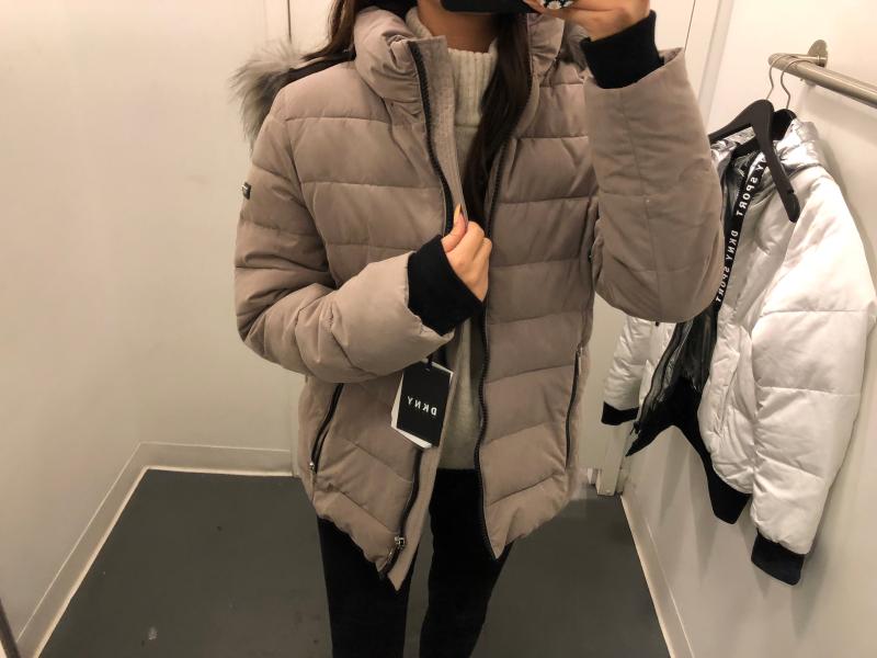 DKNY 로고 패딩 점퍼