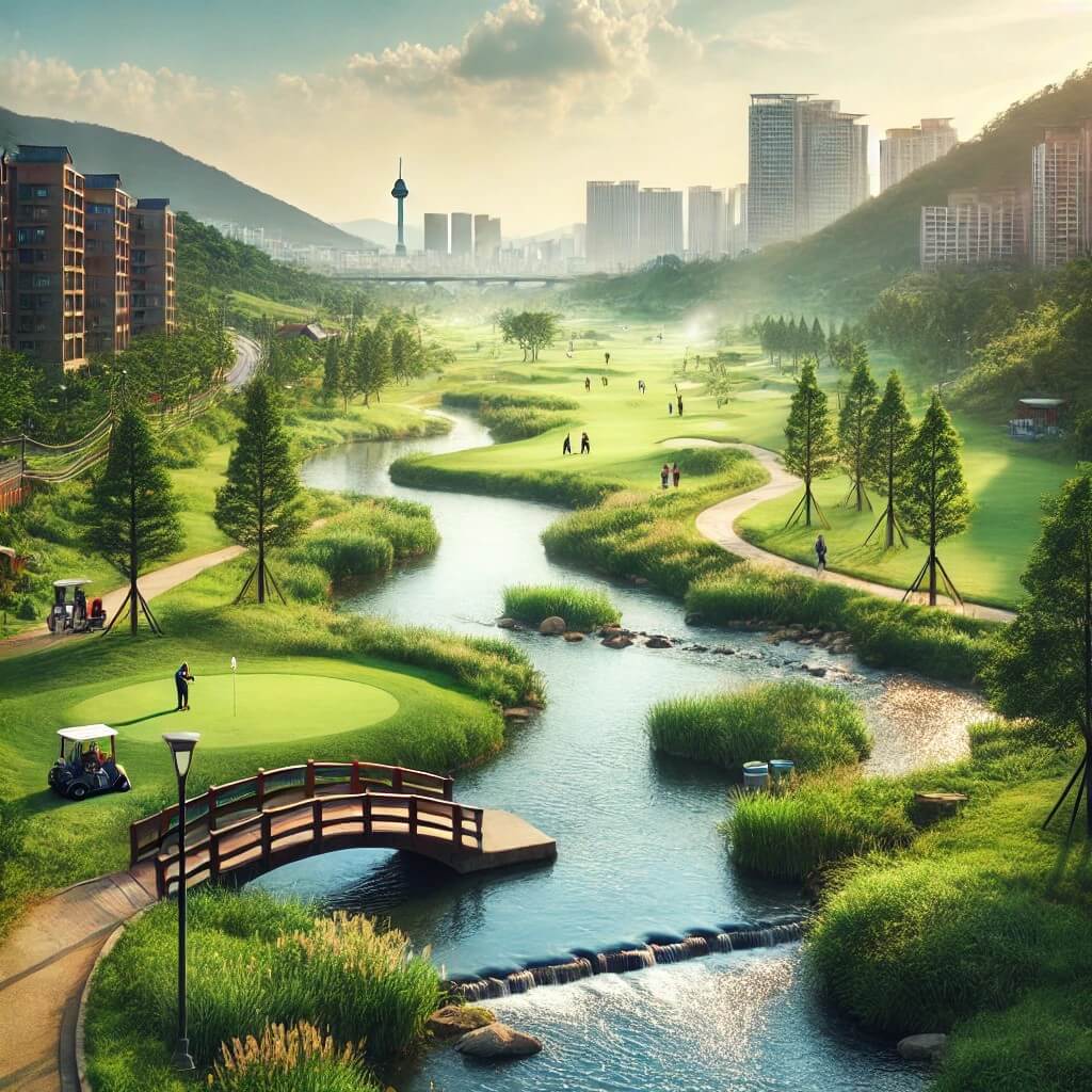 노원구 중랑천 파크골프장
