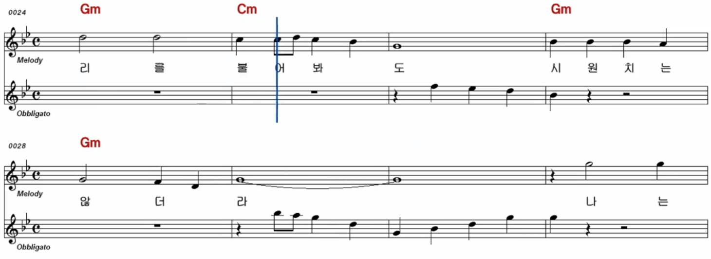 문연주(황정자) 봄바람 님바람 악보