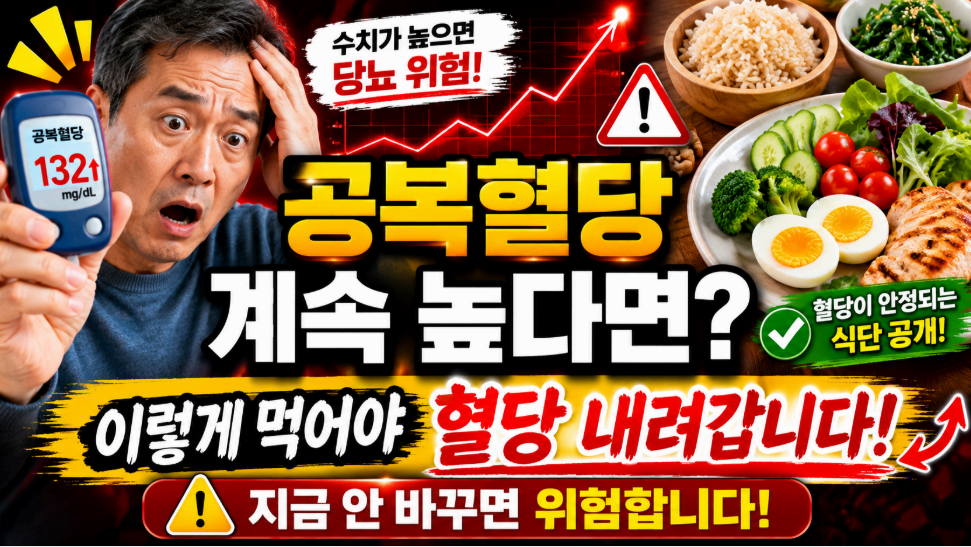 공복혈당 계속 높다면? 이미지사진