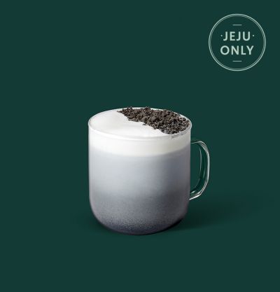 제주 까망 라떼