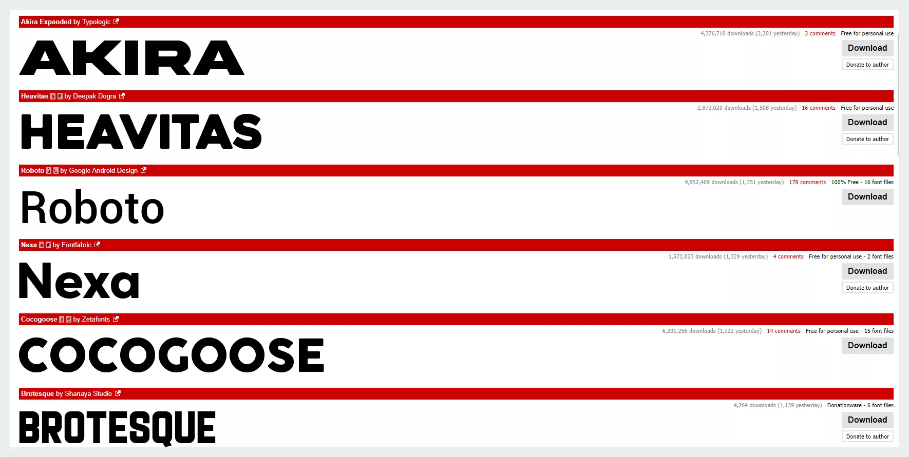 DaFont_산세리프 폰트