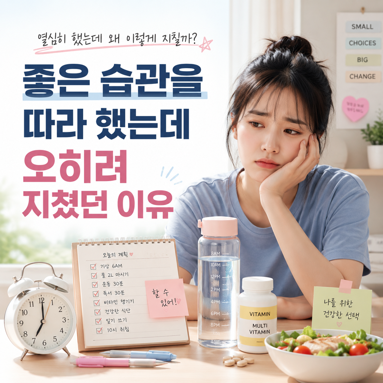 좋은 습관을 따라 했는데 오히려 지쳤던 이유