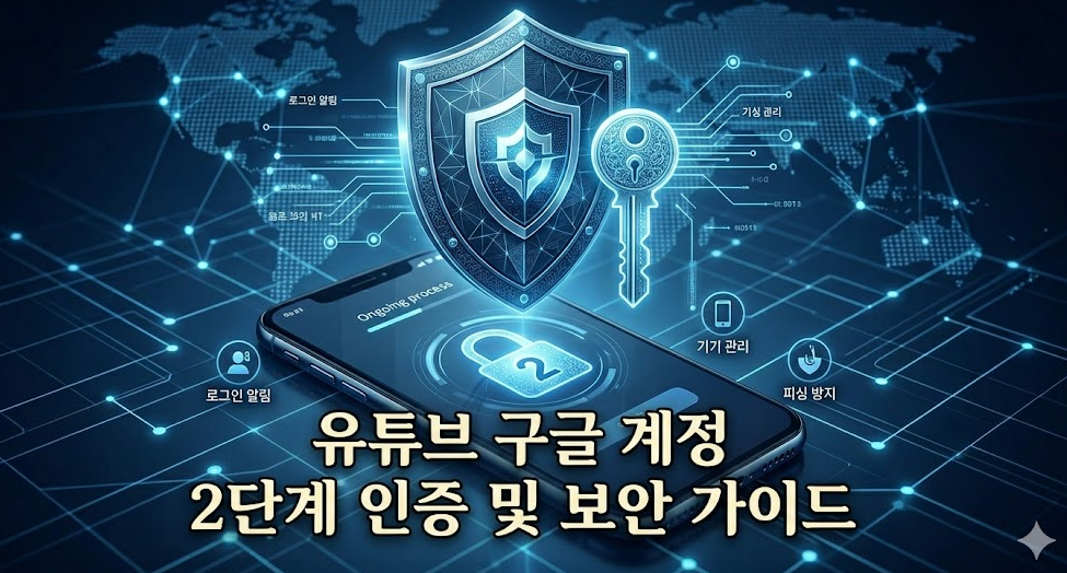 유튜브 구글 계정 해킹 방지 및 2단계 인증 설정 보안 강화 가이드